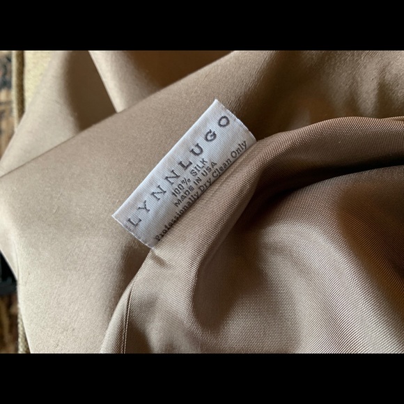 Lynn Lugo Champagne-Colored Strapless Dress - Picture 8 of 9